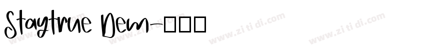 Staytrue Dem字体转换